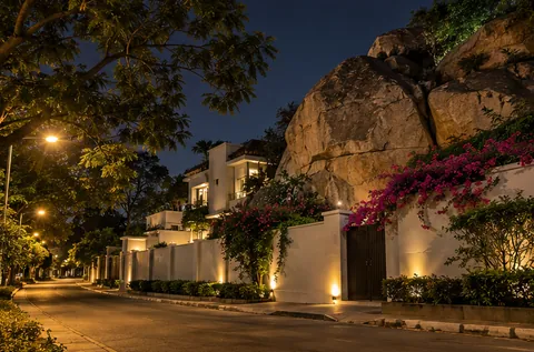 Banjara Hills, Hyderabad, at night