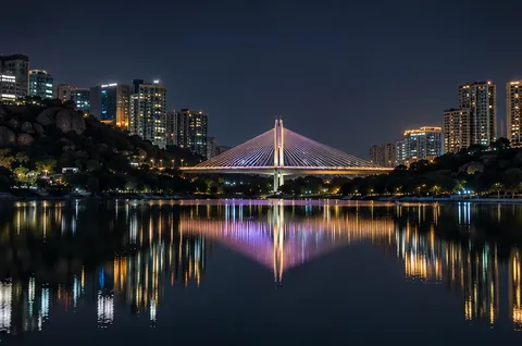 Jubilee Hills, Hyderabad, at night