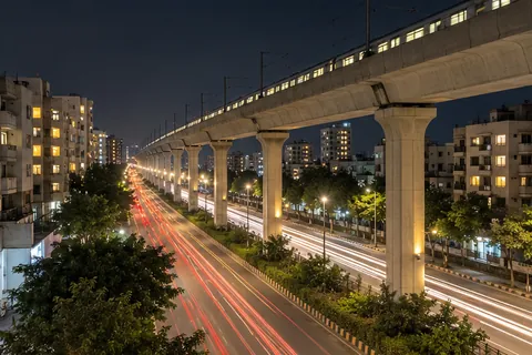 Moosapet, Hyderabad, at night